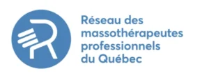 logo bleu - du Réseau des massothérapeute professionel du Québec
