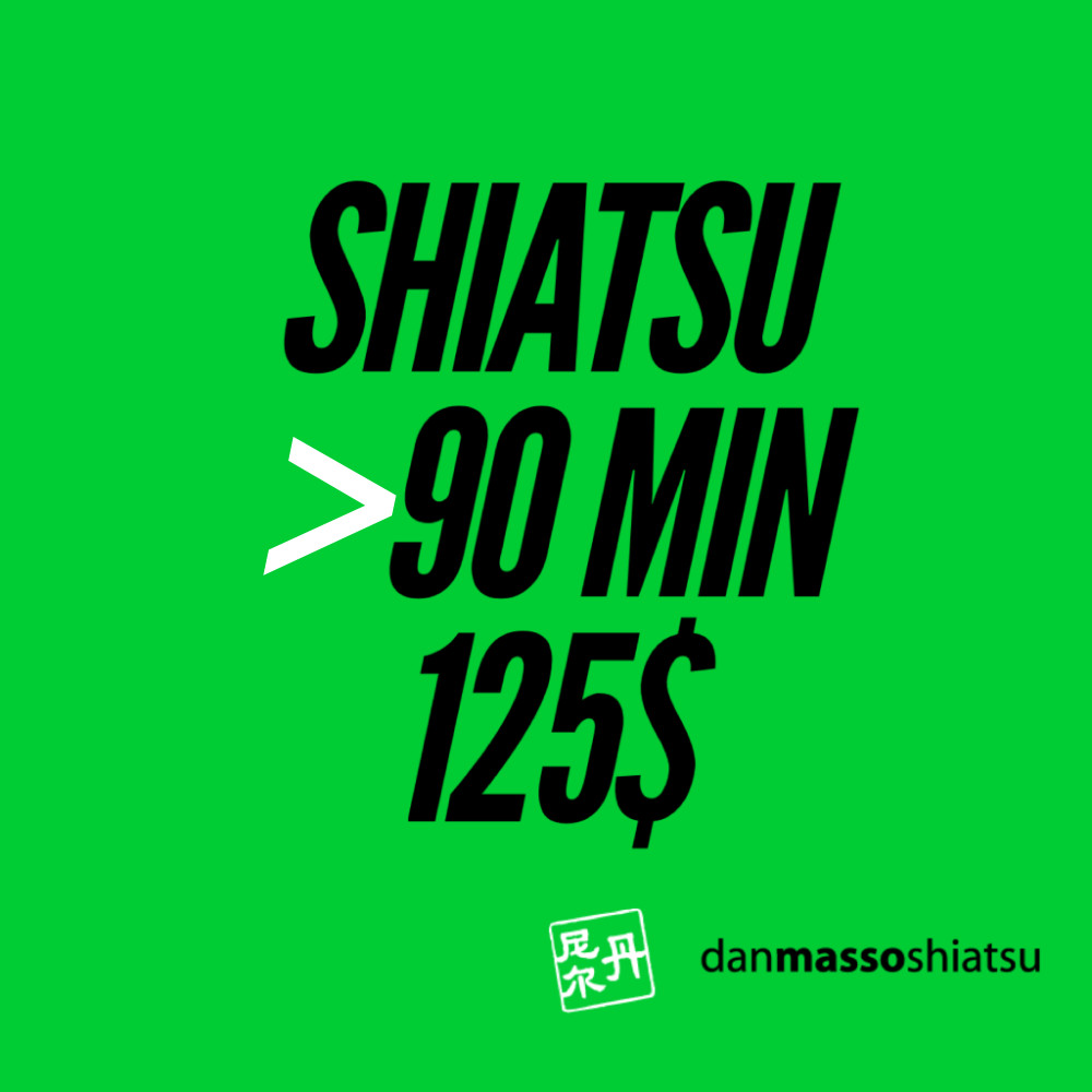 shiatsu 90min 125$
